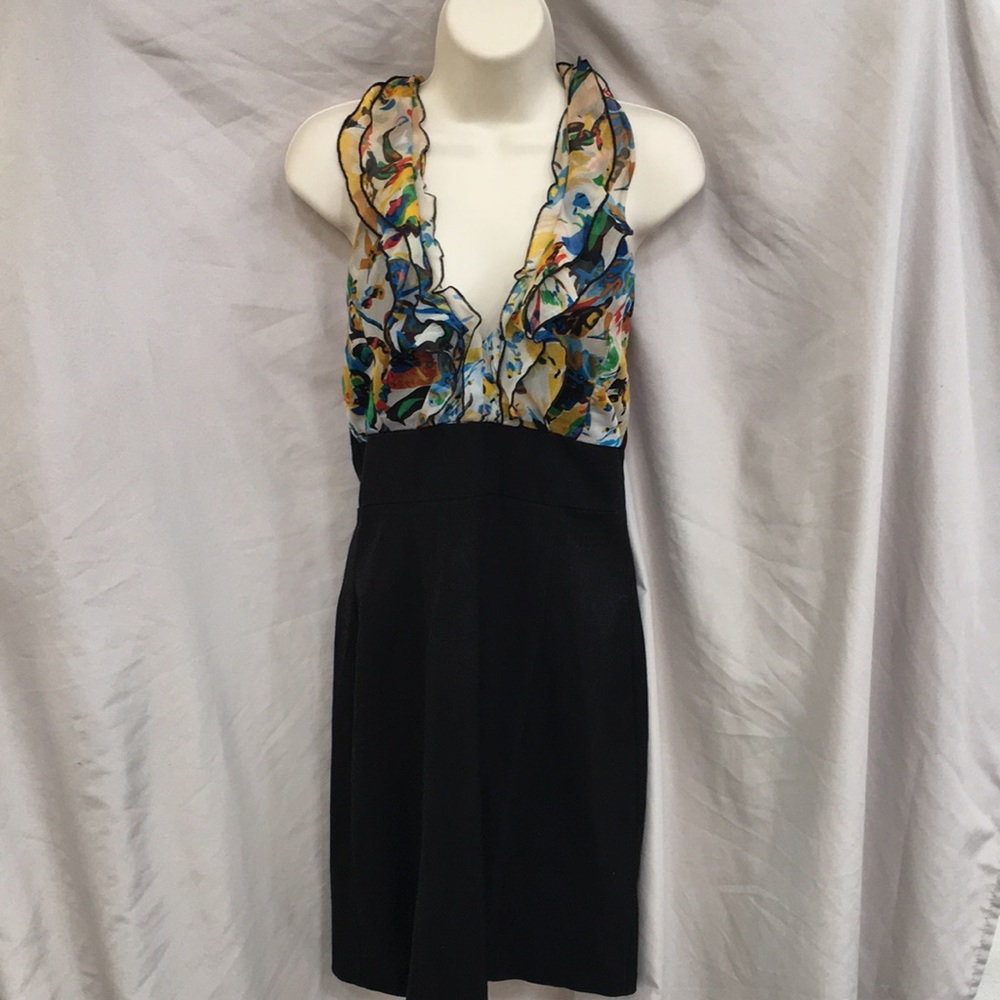 MYSTIC-Sexy colorful ruffle halter dress!